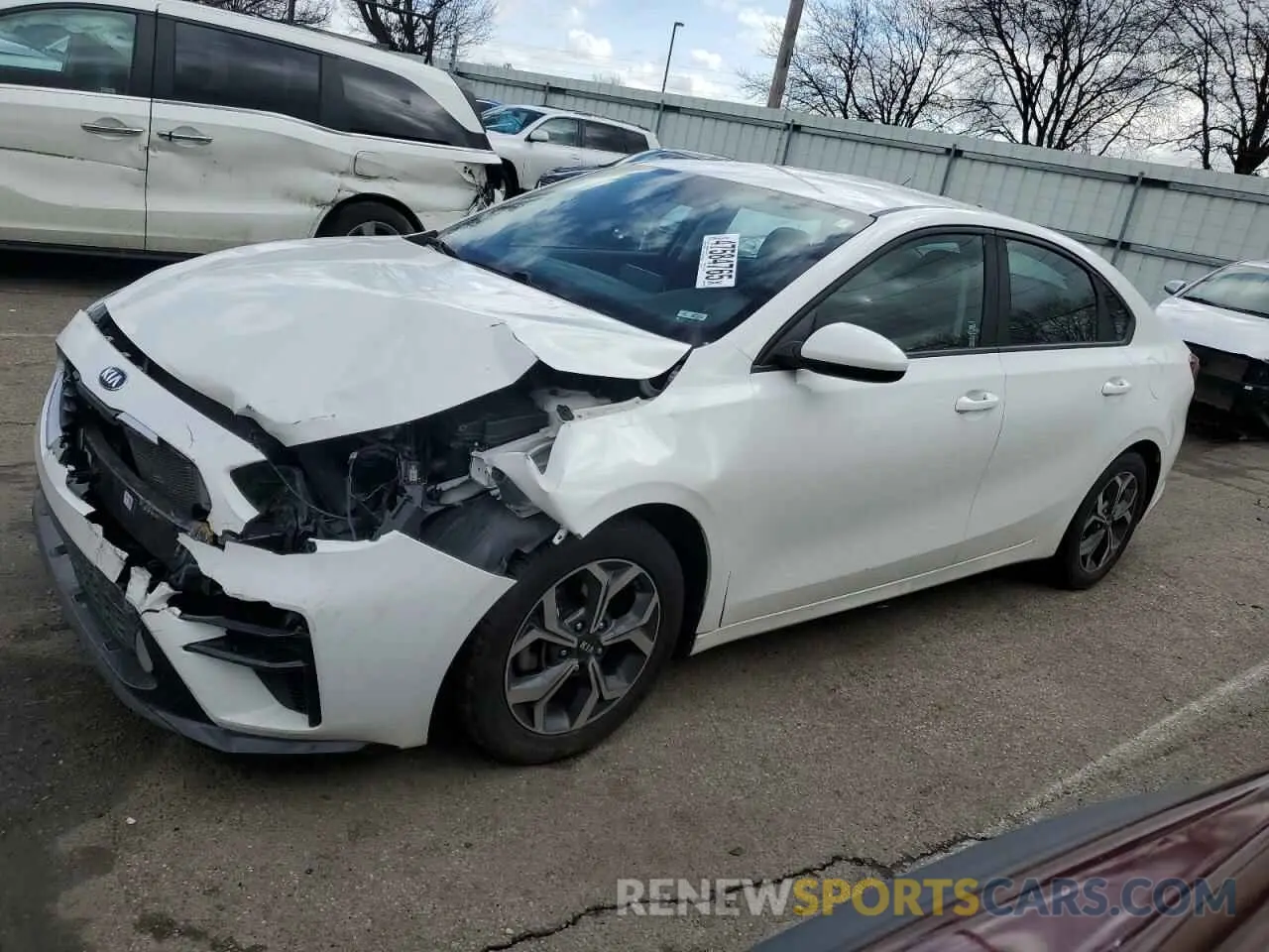 1 Photograph of a damaged car 3KPF24AD8KE114643 KIA FORTE 2019