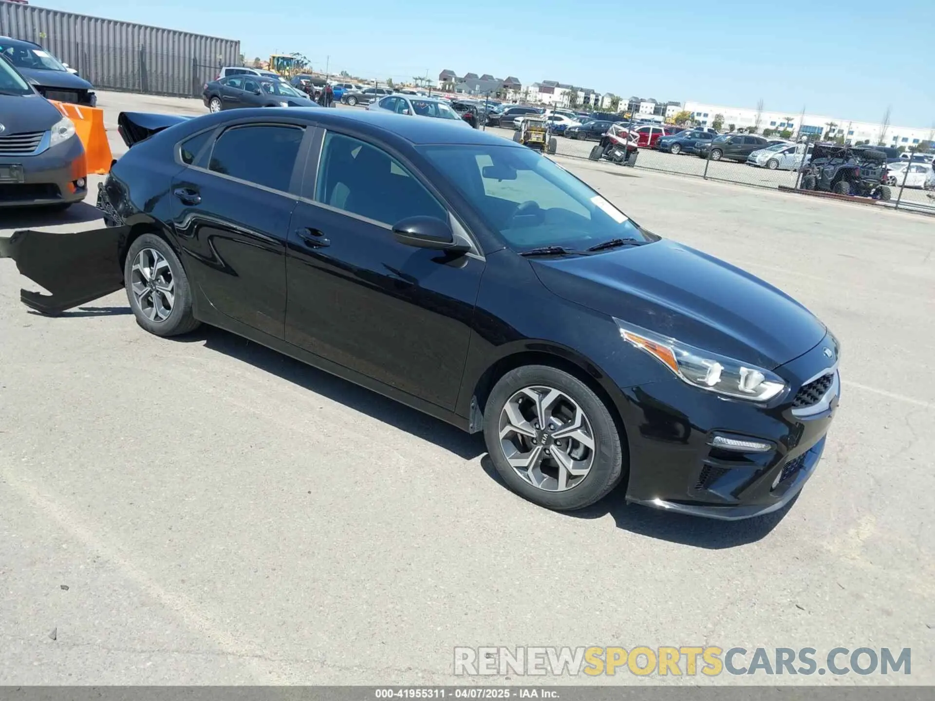 1 Photograph of a damaged car 3KPF24AD9KE070247 KIA FORTE 2019