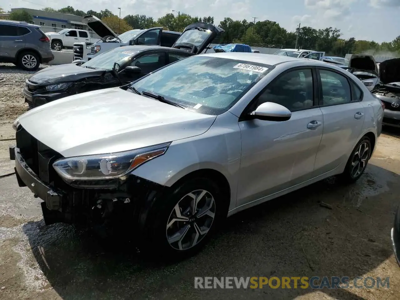 1 Photograph of a damaged car 3KPF24AD9KE083760 KIA FORTE 2019