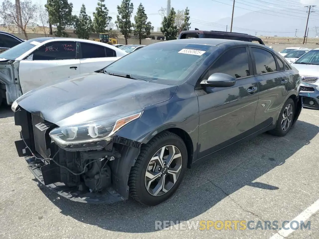 1 Photograph of a damaged car 3KPF24AD9KE109774 KIA FORTE 2019
