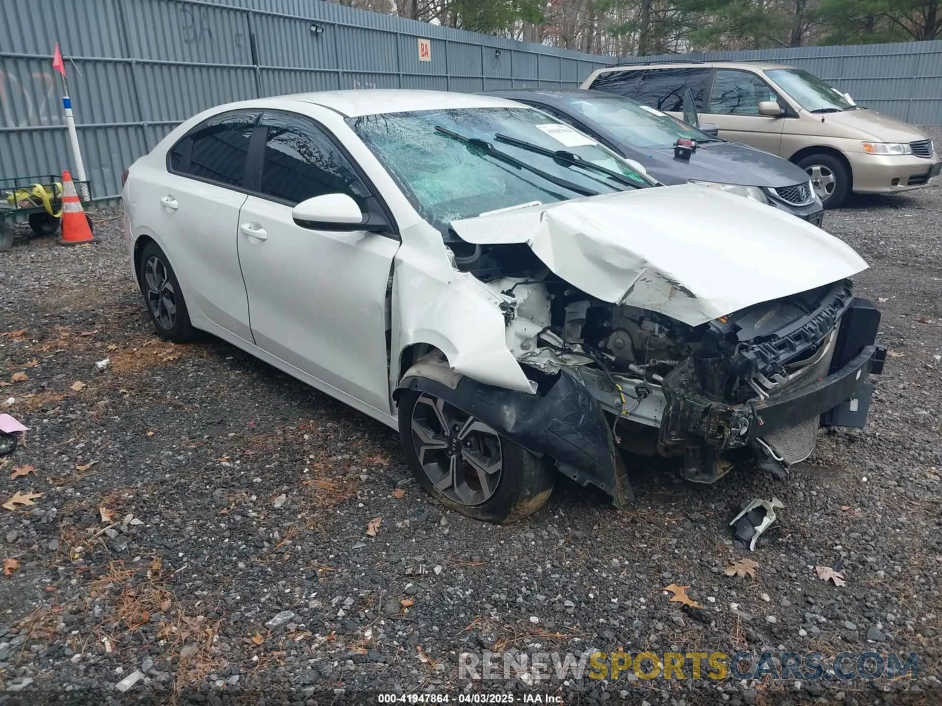 1 Photograph of a damaged car 3KPF24AD9KE116403 KIA FORTE 2019