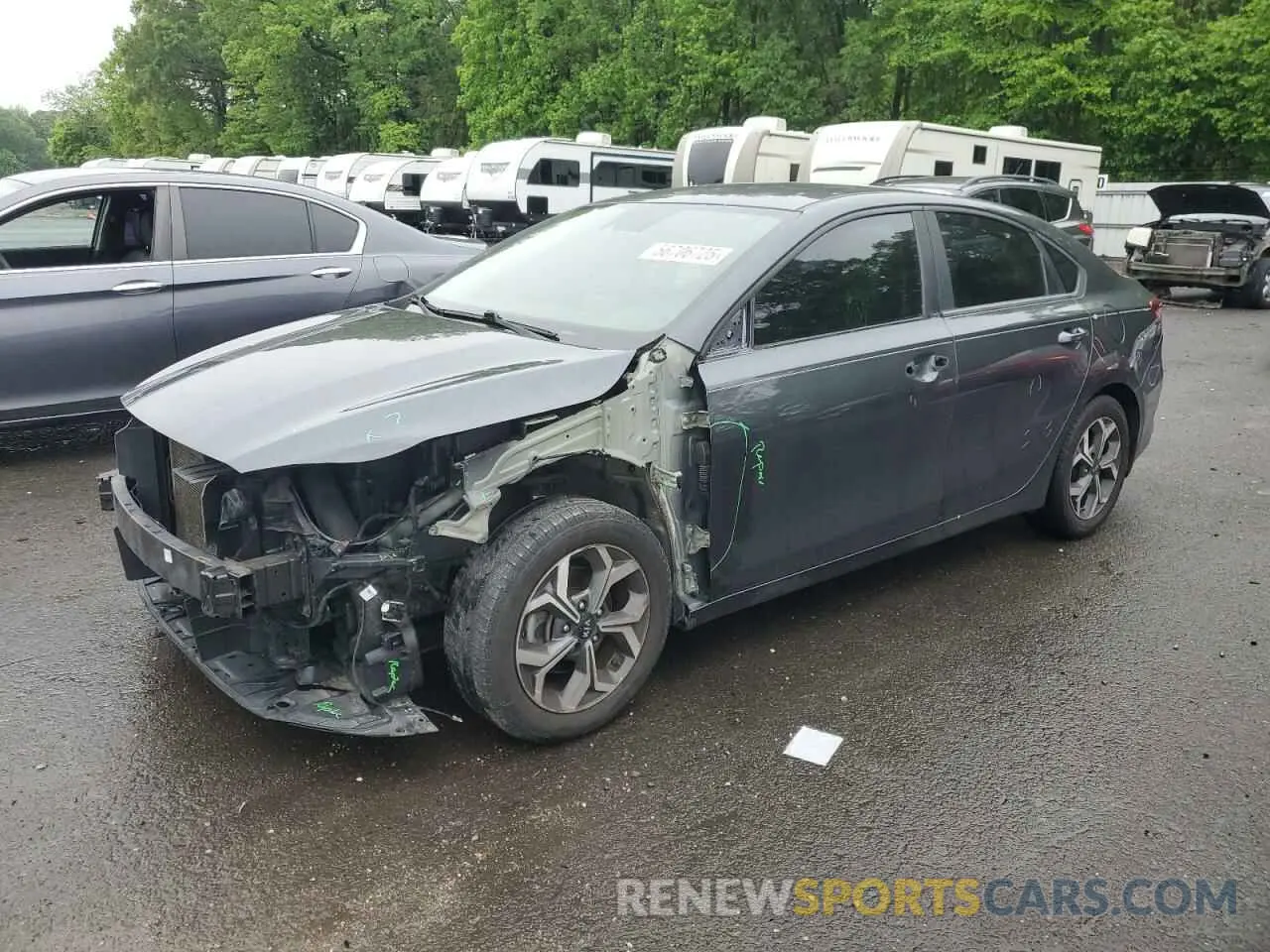 1 Photograph of a damaged car 3KPF24ADXKE061556 KIA FORTE 2019