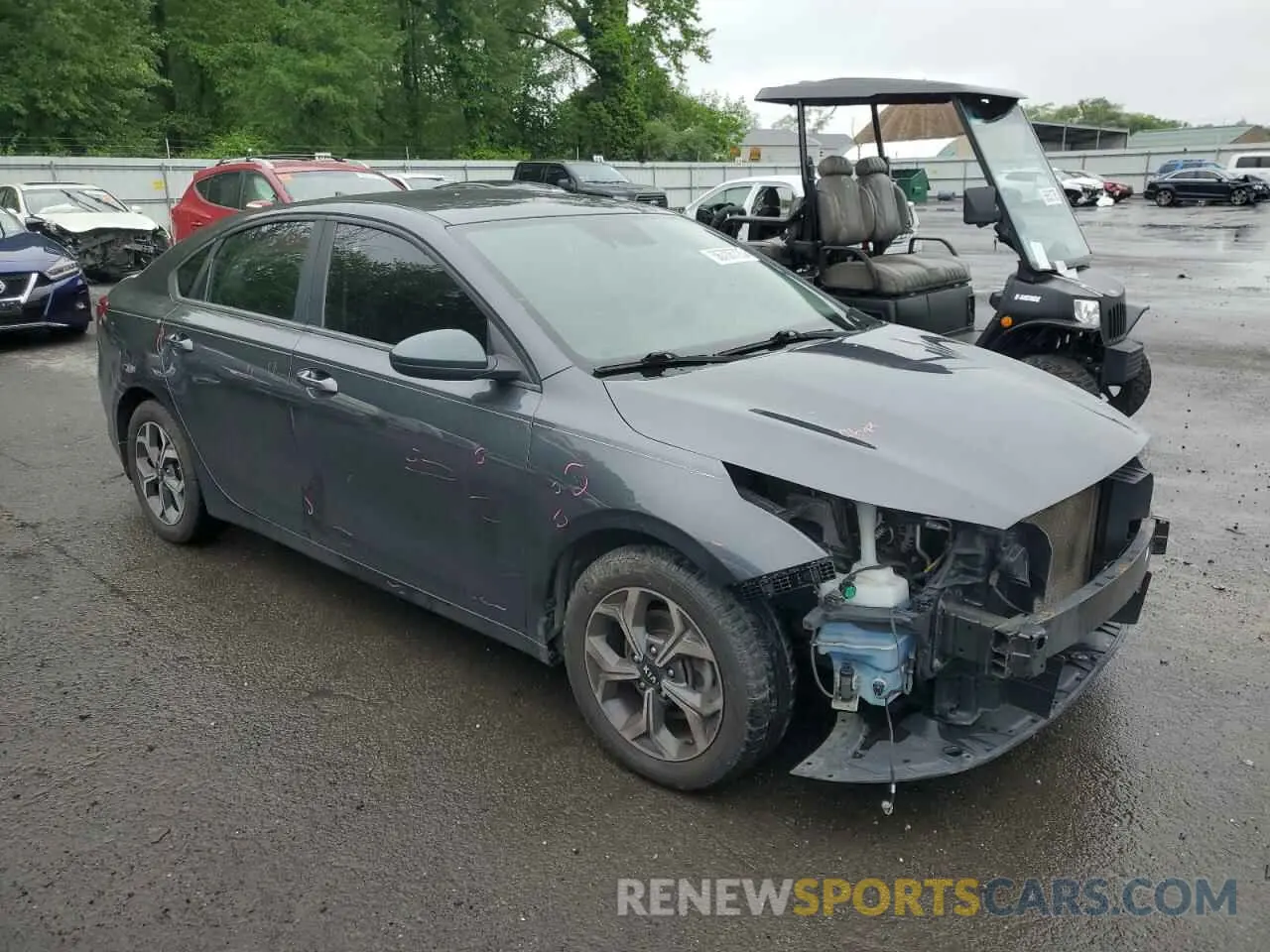 4 Photograph of a damaged car 3KPF24ADXKE061556 KIA FORTE 2019