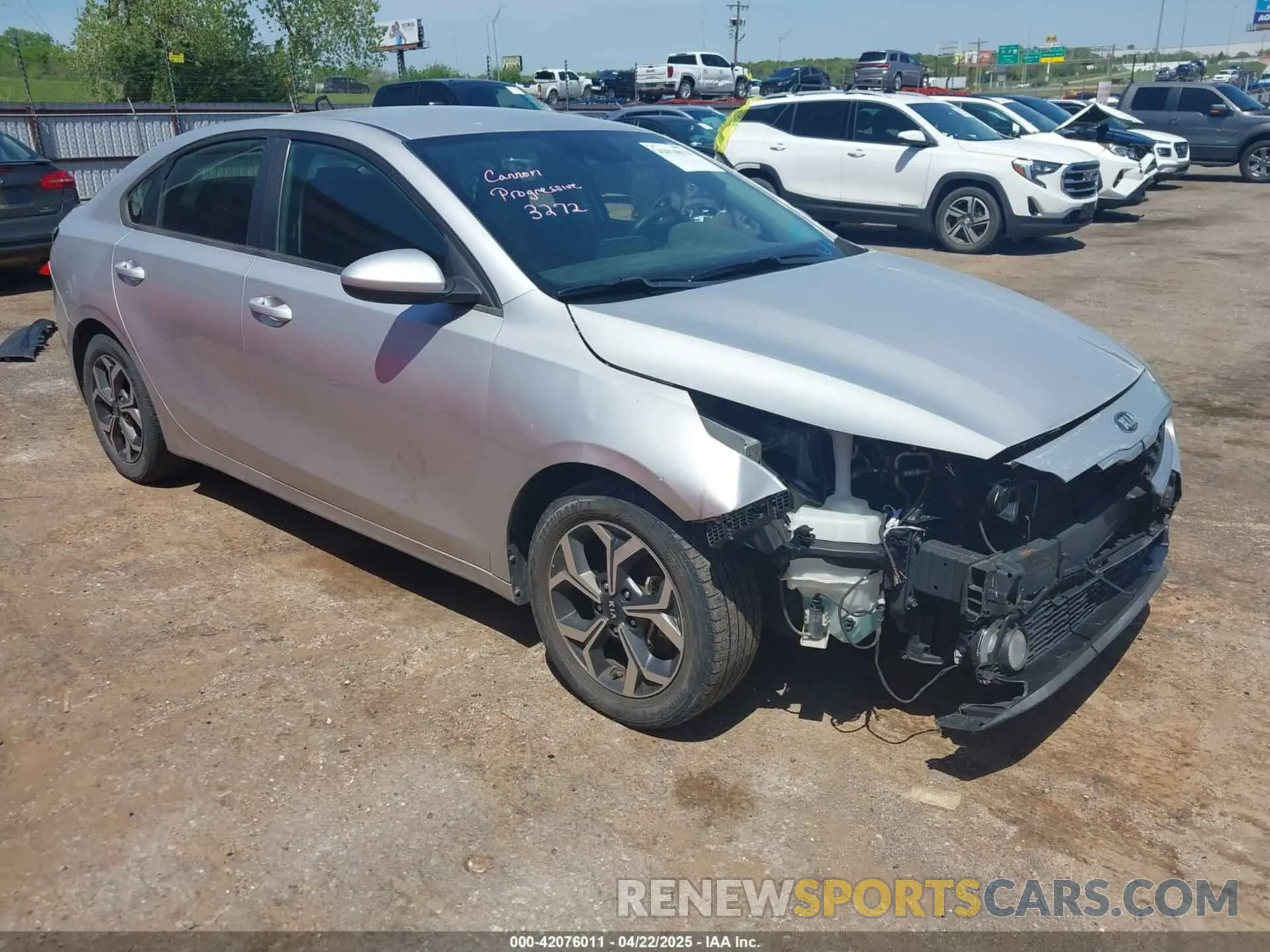 1 Photograph of a damaged car 3KPF24ADXKE075750 KIA FORTE 2019