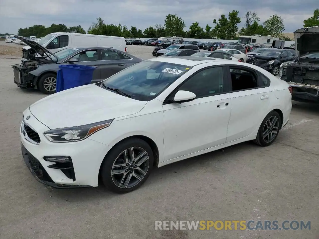 1 Photograph of a damaged car 3KPF34AD2KE033313 KIA FORTE 2019