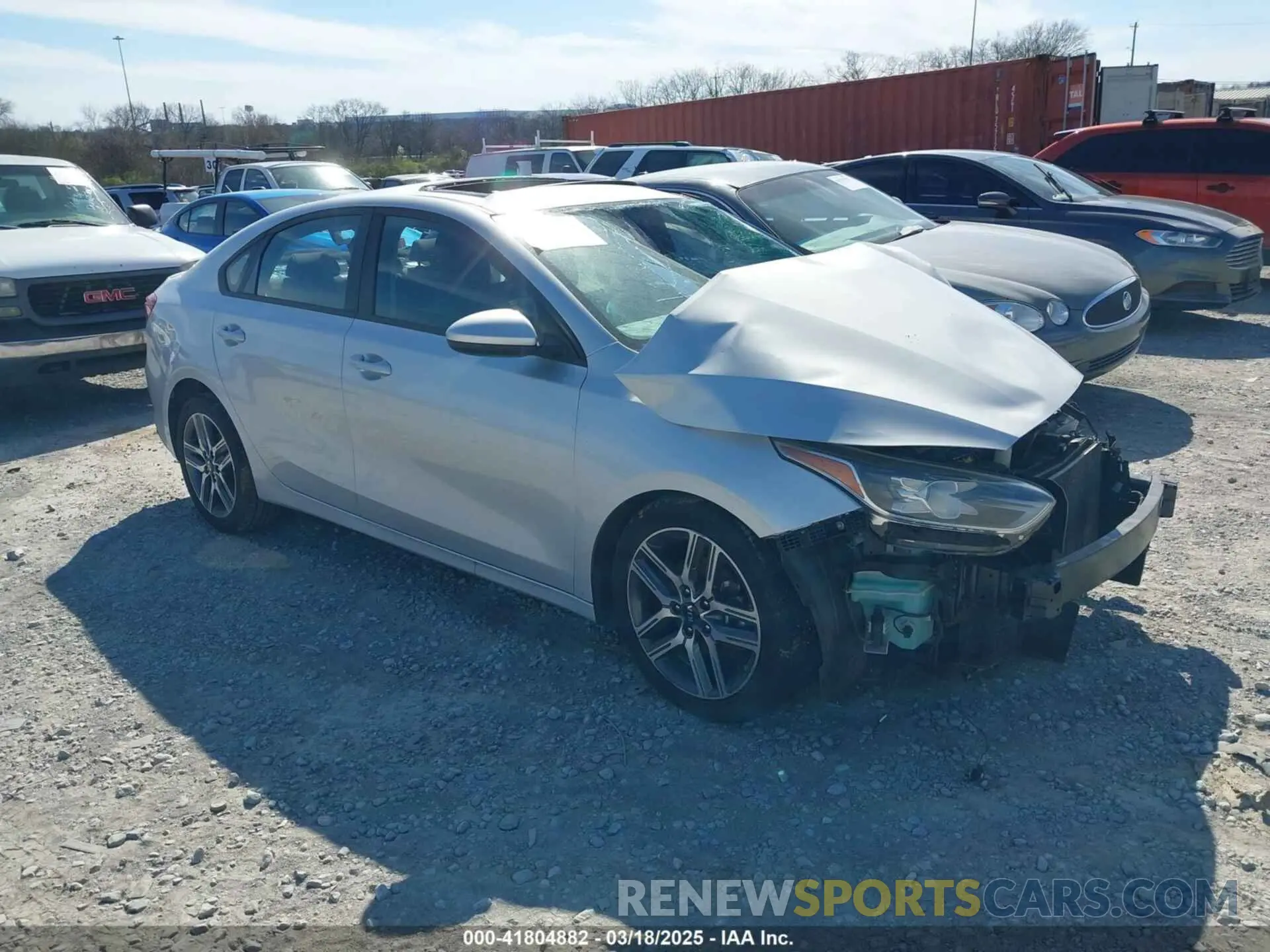 1 Photograph of a damaged car 3KPF34AD4KE017288 KIA FORTE 2019