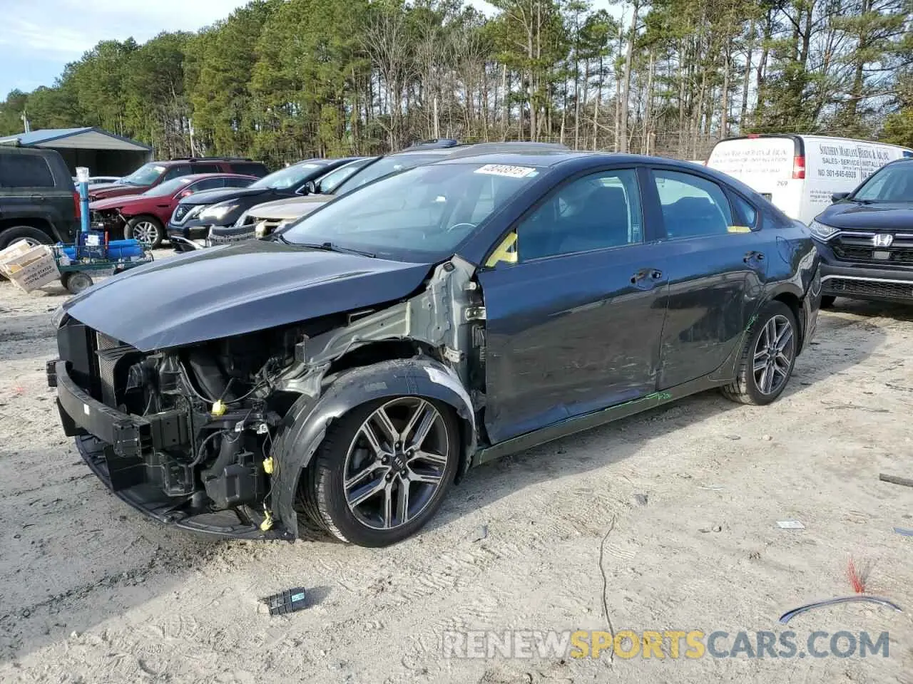 1 Photograph of a damaged car 3KPF34AD4KE135907 KIA FORTE 2019