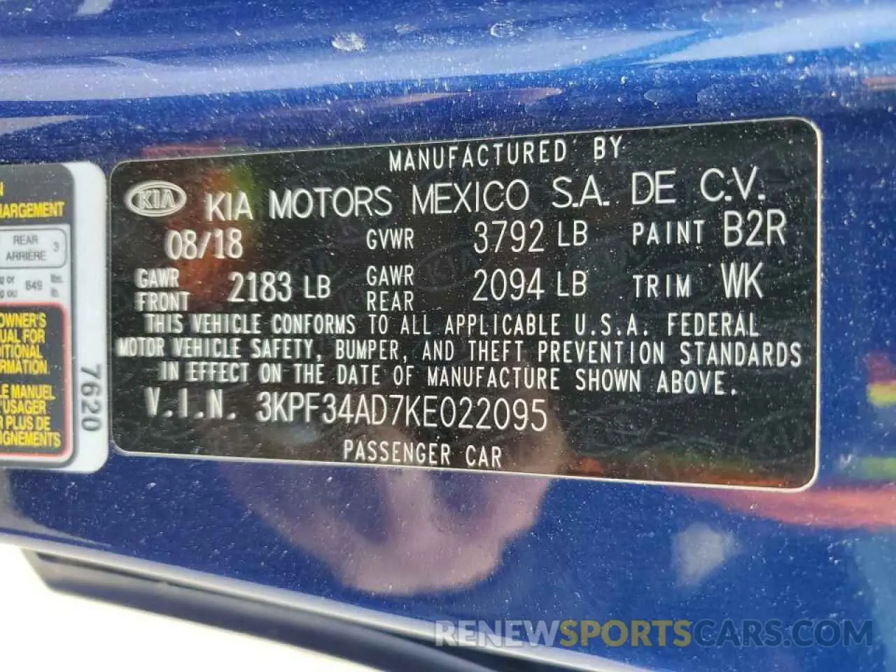 15 Photograph of a damaged car 3KPF34AD7KE022095 KIA FORTE 2019