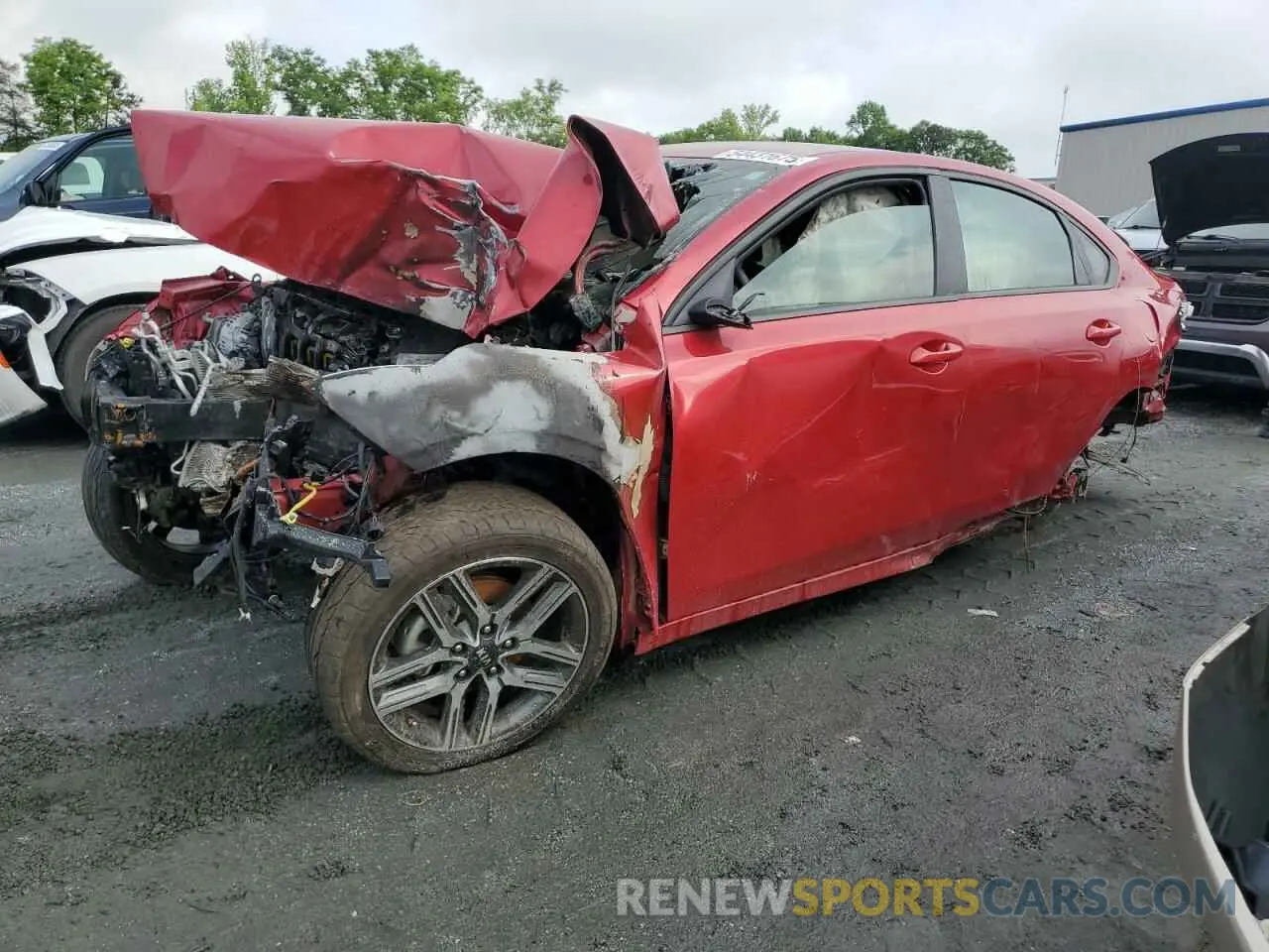 1 Photograph of a damaged car 3KPF34AD7KE056733 KIA FORTE 2019