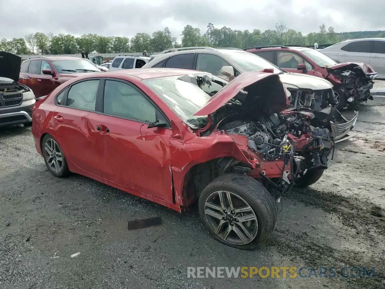 4 Photograph of a damaged car 3KPF34AD7KE056733 KIA FORTE 2019