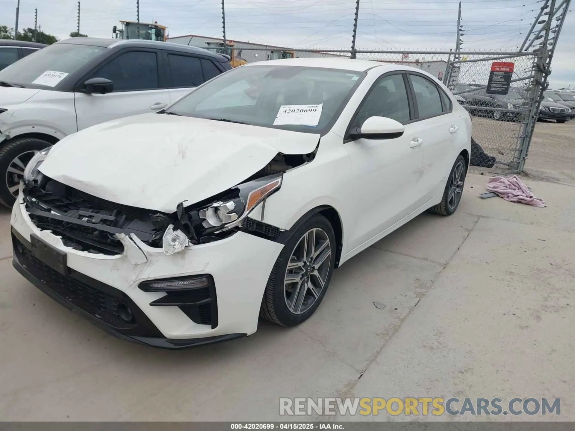 2 Photograph of a damaged car 3KPF34AD8KE006973 KIA FORTE 2019