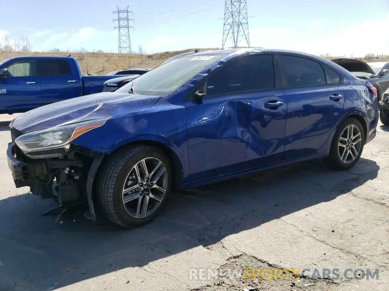 1 Photograph of a damaged car 3KPF34AD8KE050441 KIA FORTE 2019