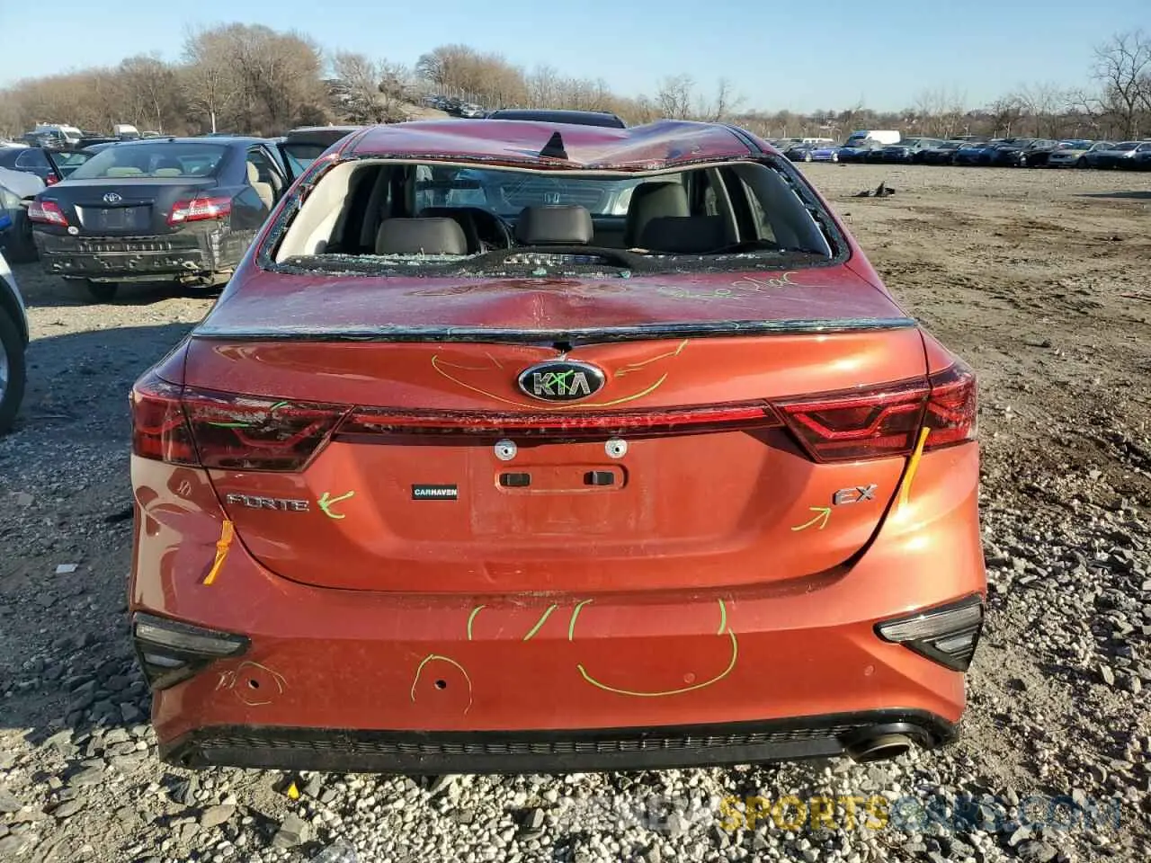 6 Photograph of a damaged car 3KPF54AD5KE059253 KIA FORTE 2019