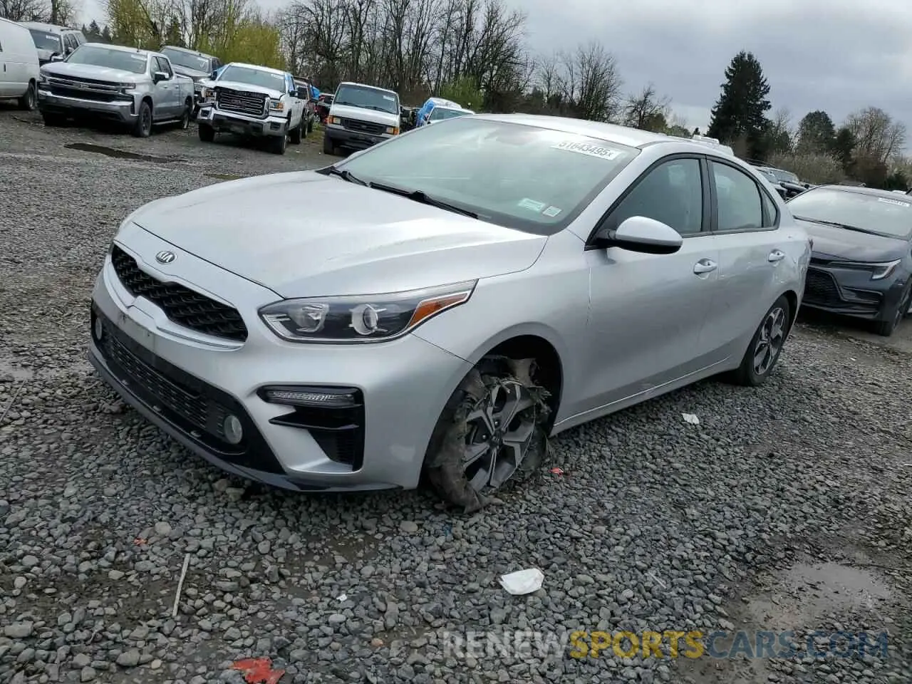1 Photograph of a damaged car 3KPF24AD0LE187362 KIA FORTE 2020
