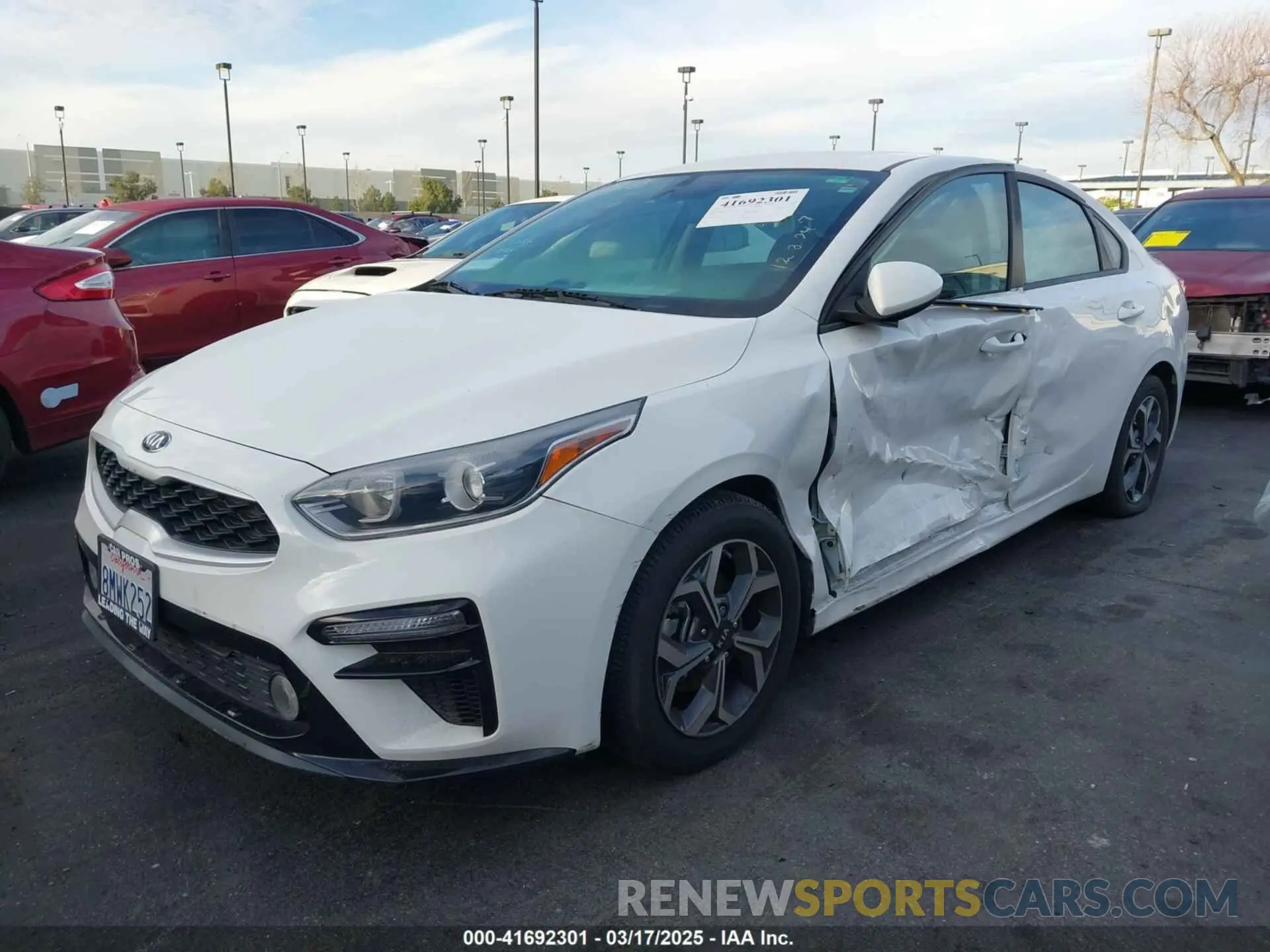 2 Photograph of a damaged car 3KPF24AD1LE170599 KIA FORTE 2020