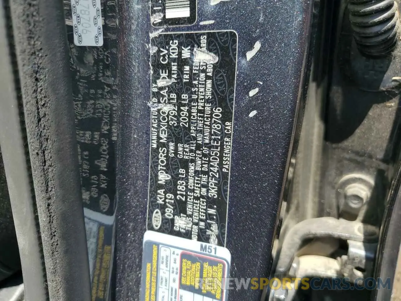 12 Photograph of a damaged car 3KPF24AD5LE178706 KIA FORTE 2020