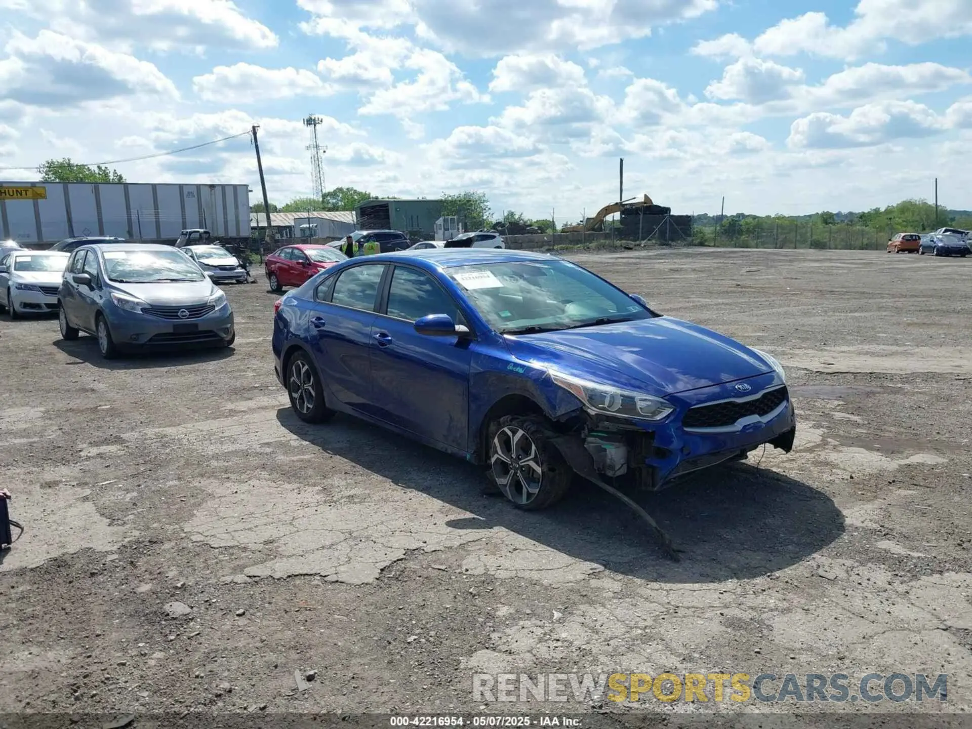 1 Photograph of a damaged car 3KPF24AD7LE187522 KIA FORTE 2020