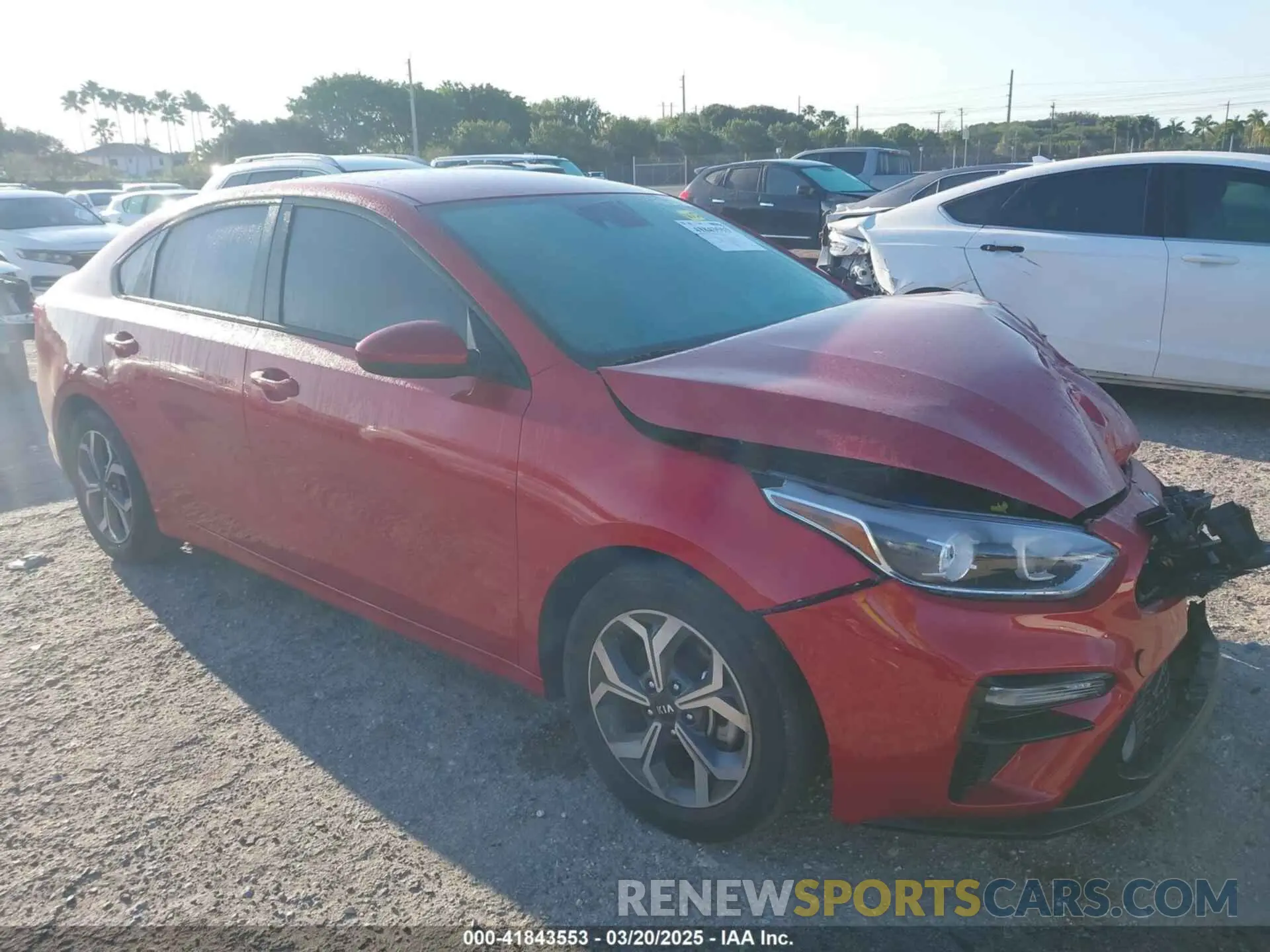 1 Photograph of a damaged car 3KPF24AD8LE212962 KIA FORTE 2020