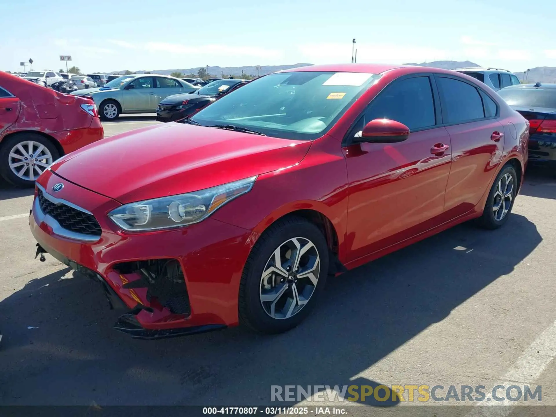 2 Photograph of a damaged car 3KPF24AD8LE237828 KIA FORTE 2020