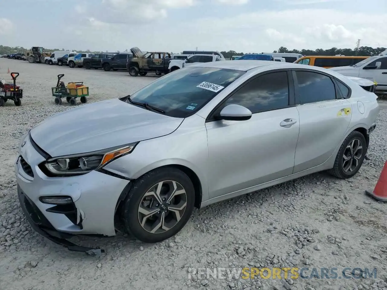 1 Photograph of a damaged car 3KPF24ADXLE149623 KIA FORTE 2020