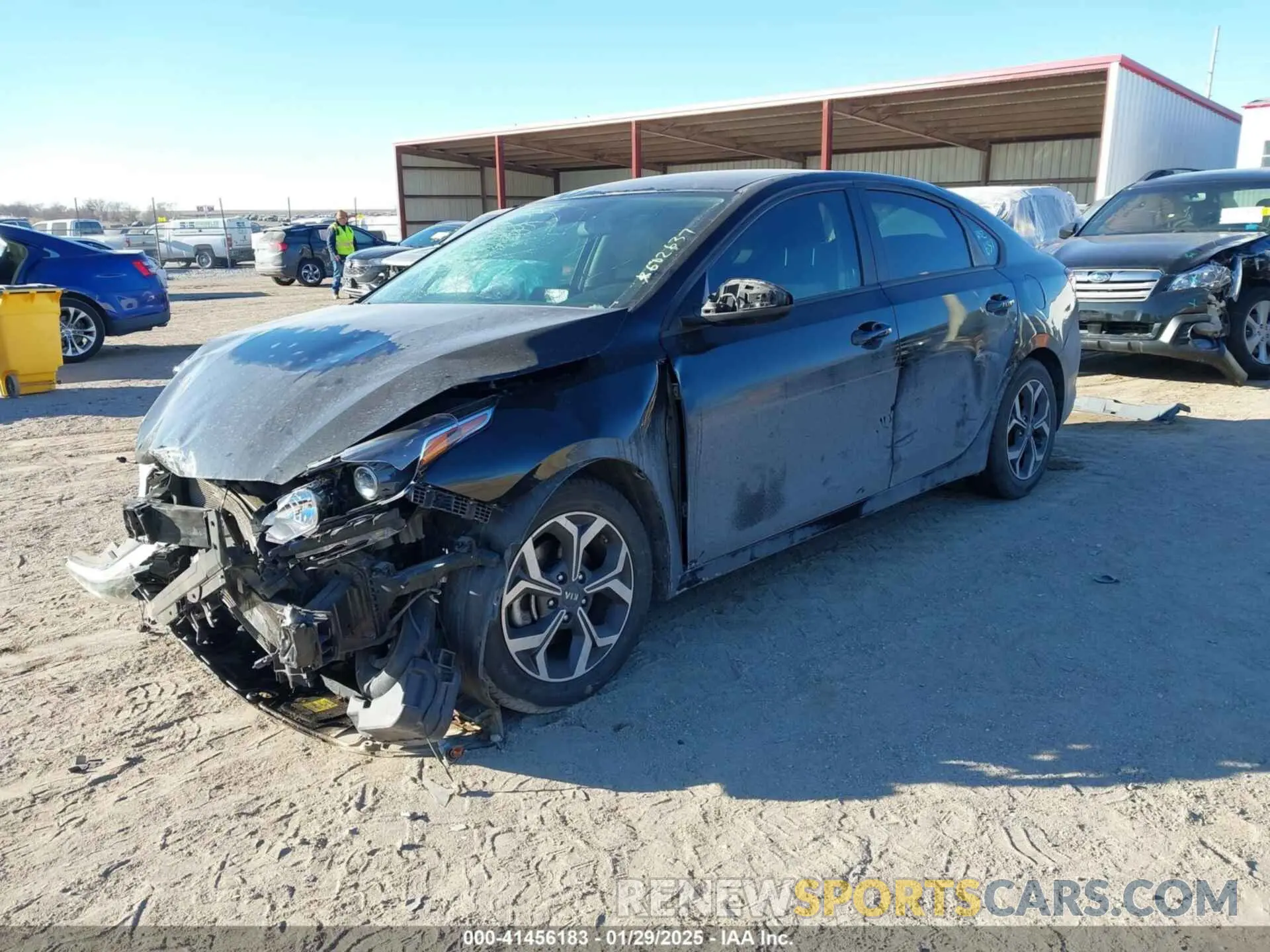 2 Photograph of a damaged car 3KPF24ADXLE178555 KIA FORTE 2020