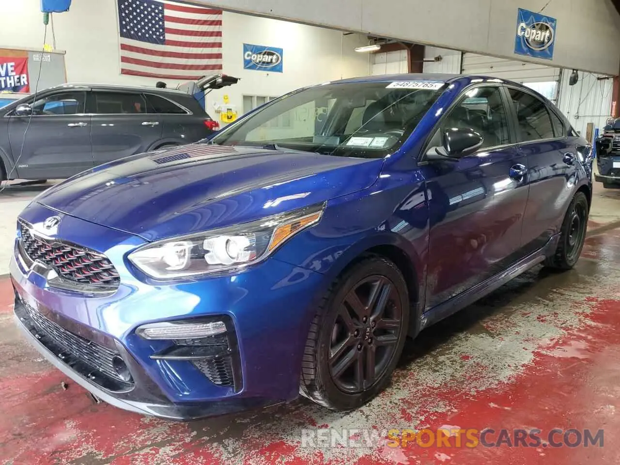 1 Photograph of a damaged car 3KPF34AD0LE222205 KIA FORTE 2020