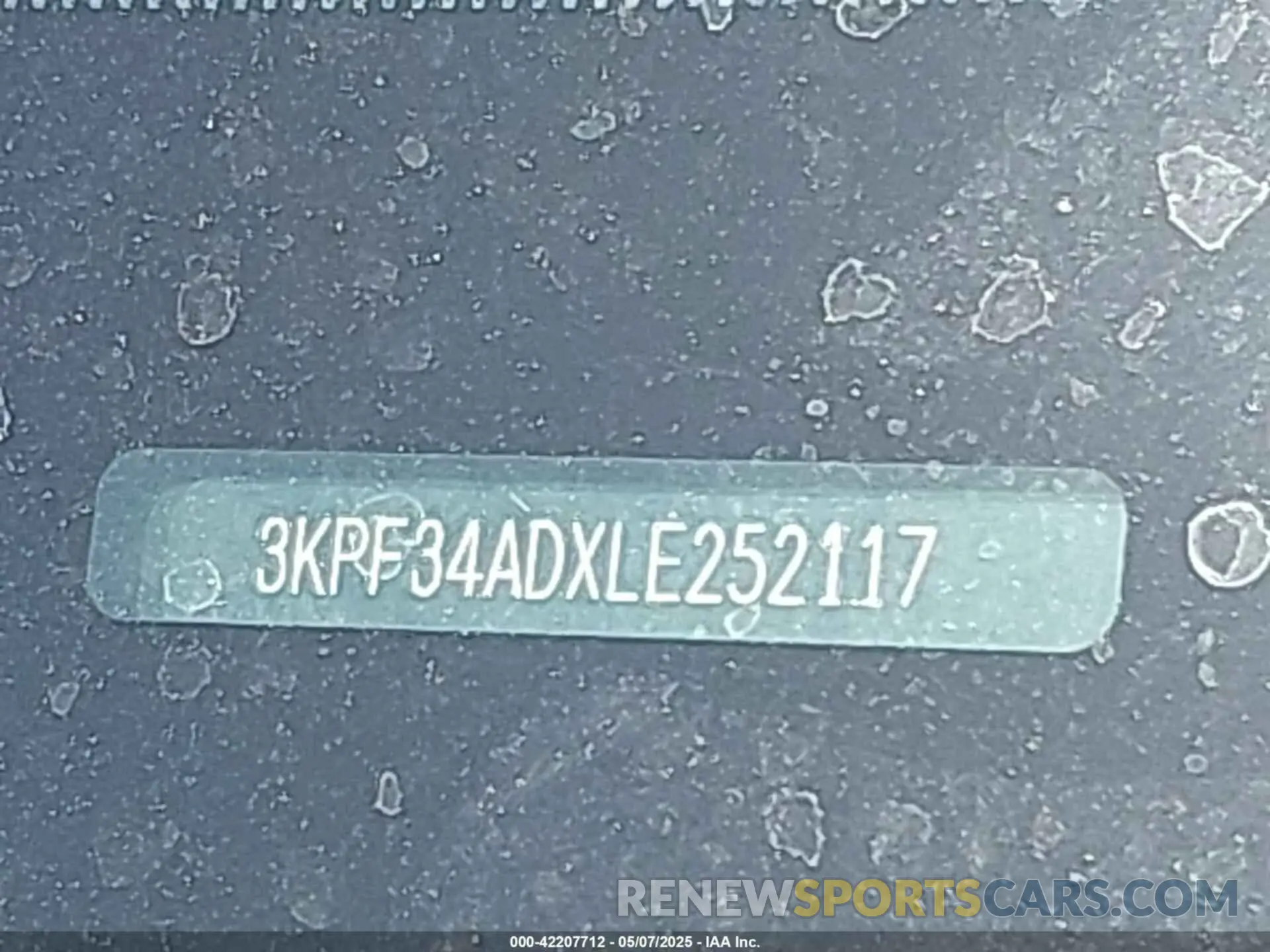 9 Photograph of a damaged car 3KPF34ADXLE252117 KIA FORTE 2020
