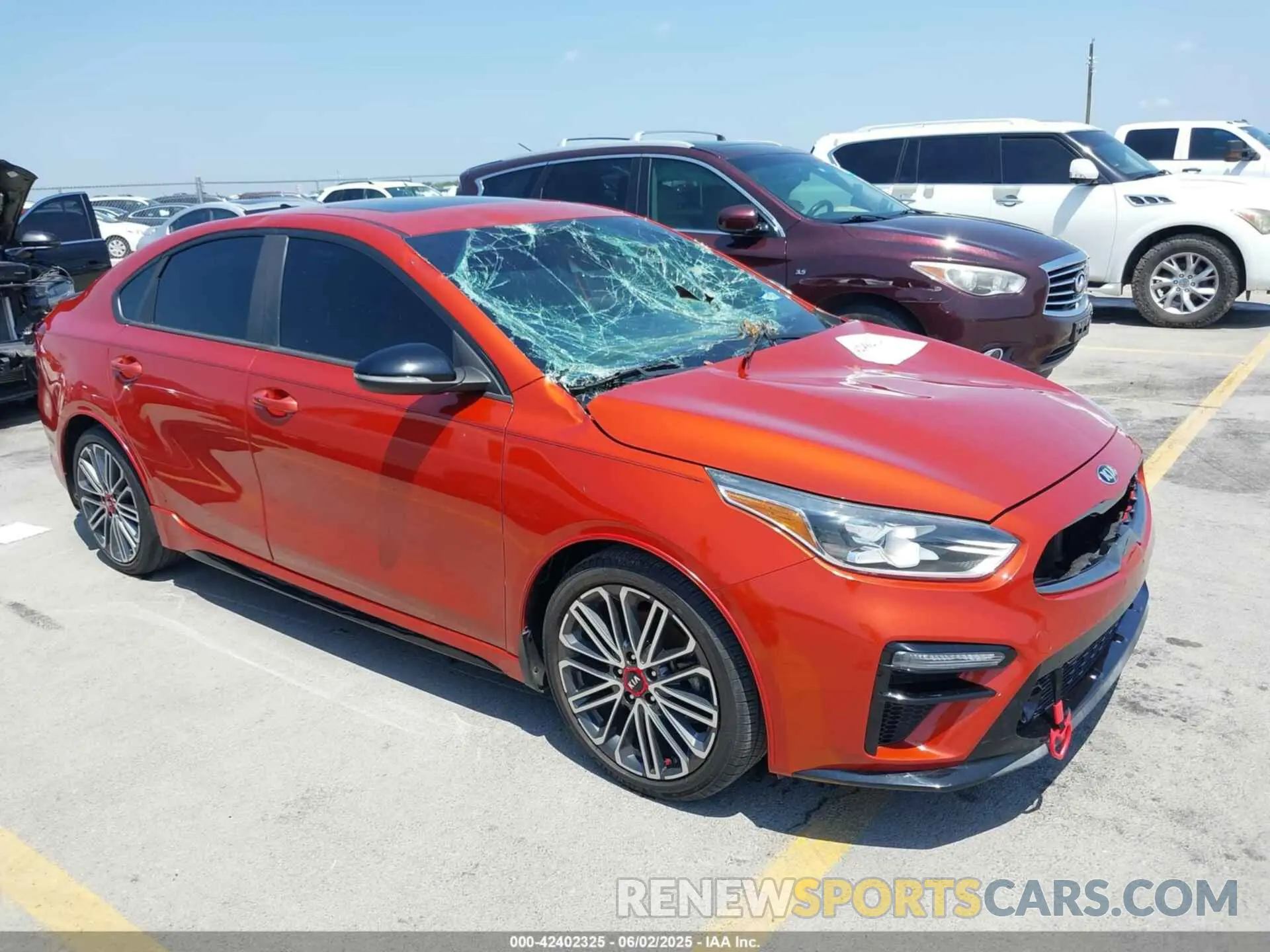 1 Photograph of a damaged car 3KPF44AC8LE168267 KIA FORTE 2020