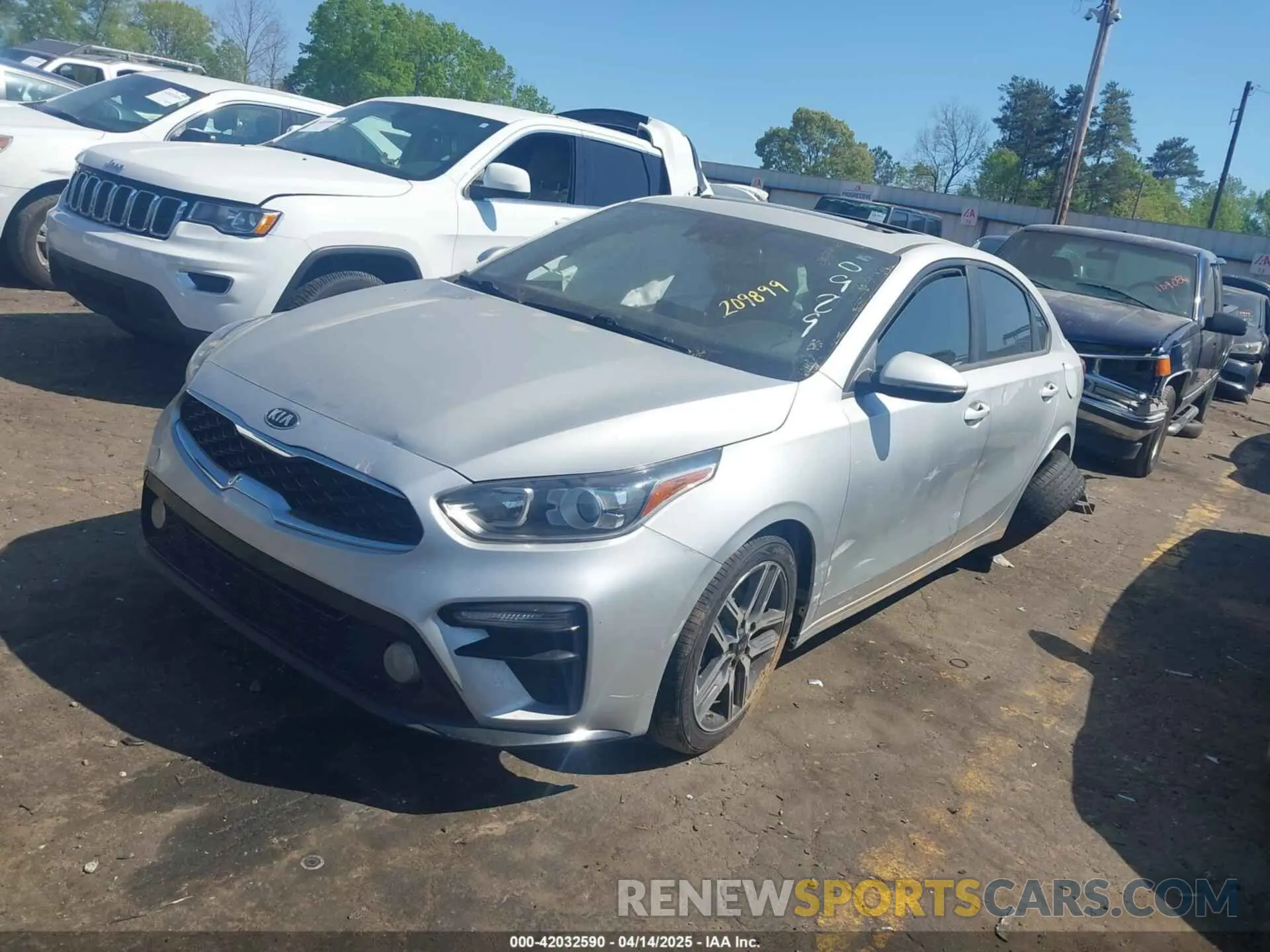 2 Photograph of a damaged car 3KPF54AD2LE209899 KIA FORTE 2020
