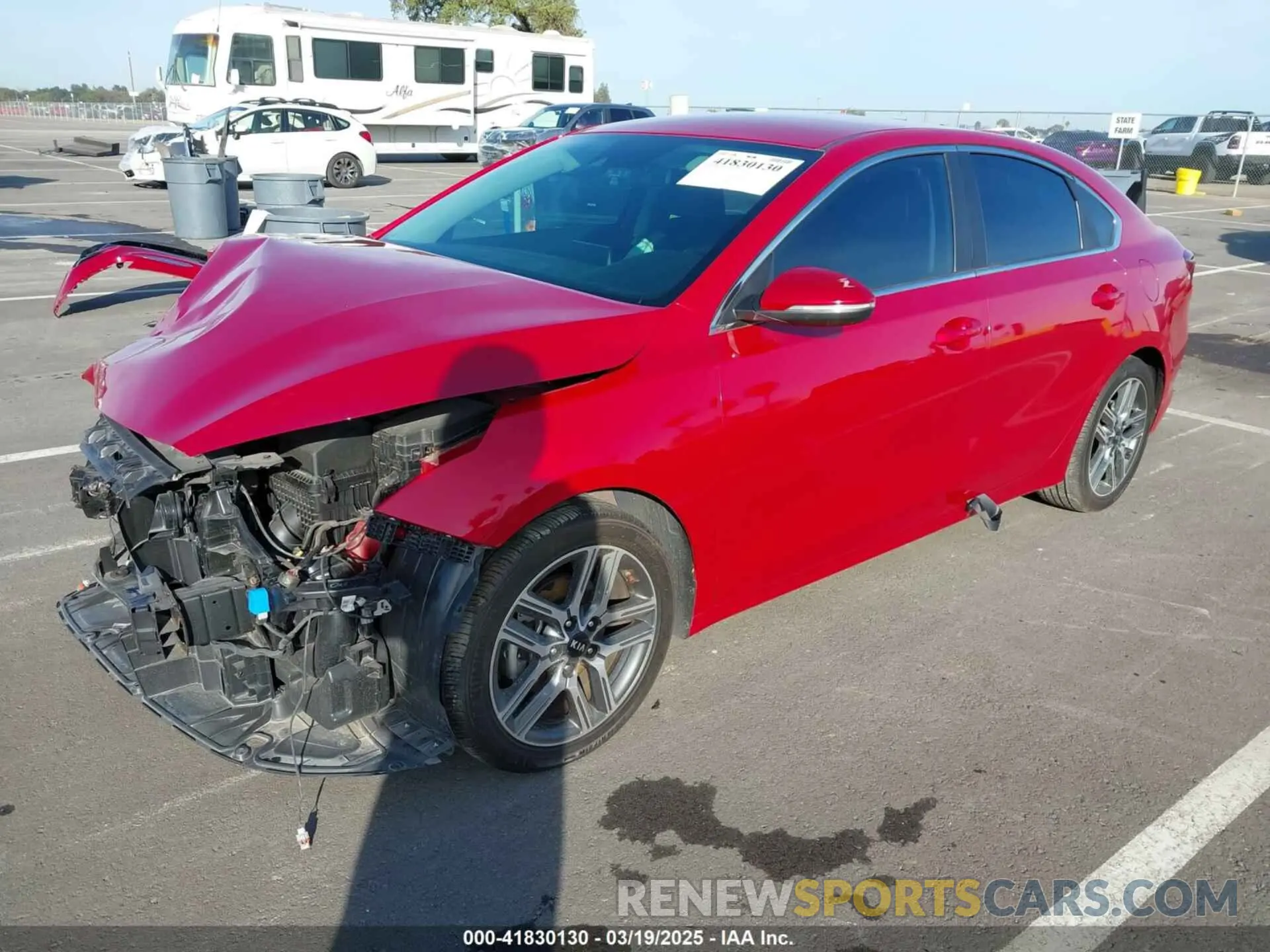 2 Photograph of a damaged car 3KPF54AD8LE254619 KIA FORTE 2020