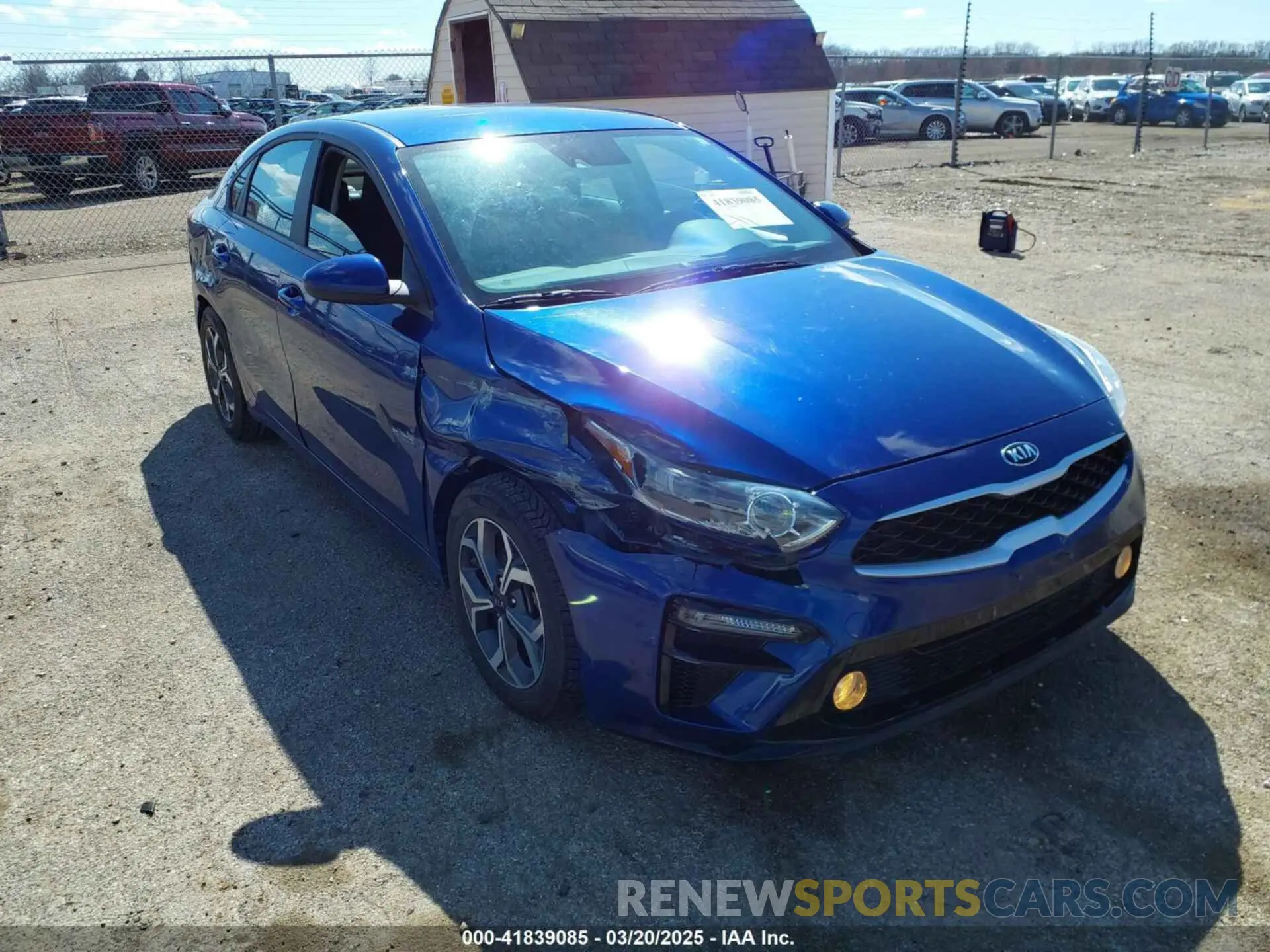 1 Photograph of a damaged car 3KPF24AD0ME264586 KIA FORTE 2021