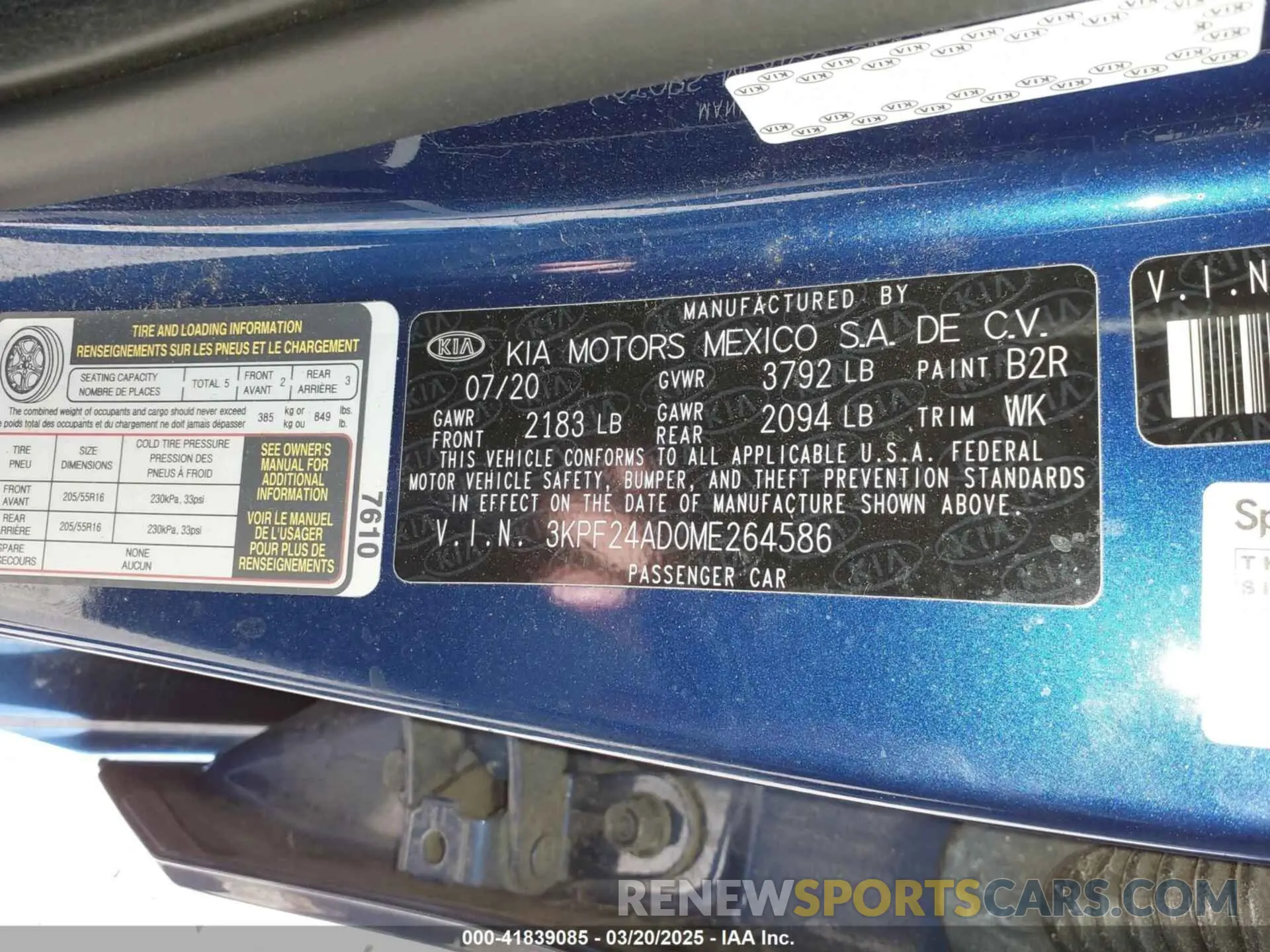 9 Photograph of a damaged car 3KPF24AD0ME264586 KIA FORTE 2021