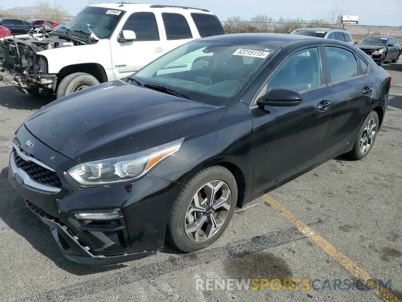1 Photograph of a damaged car 3KPF24AD0ME284305 KIA FORTE 2021