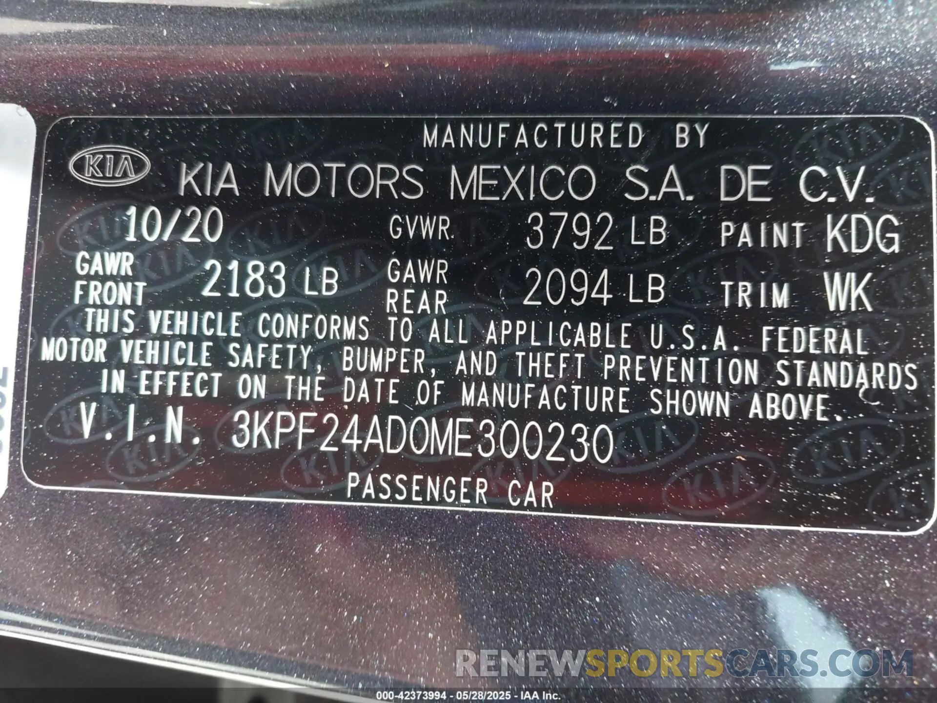 9 Photograph of a damaged car 3KPF24AD0ME300230 KIA FORTE 2021