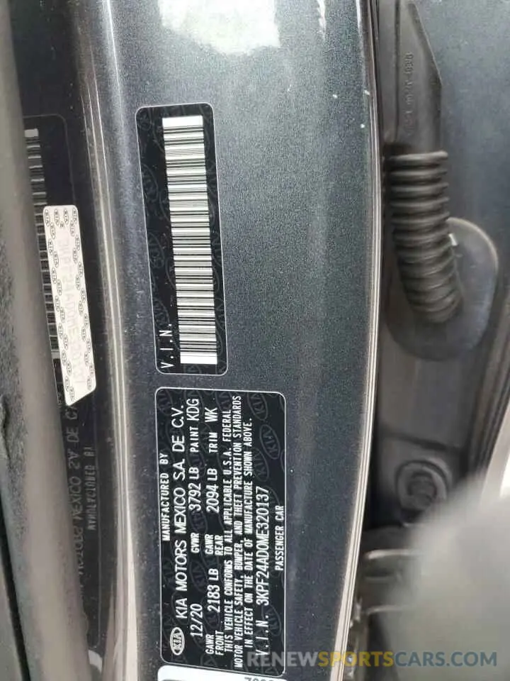 13 Photograph of a damaged car 3KPF24AD0ME320137 KIA FORTE 2021