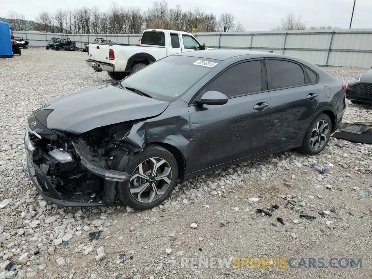 1 Photograph of a damaged car 3KPF24AD0ME358256 KIA FORTE 2021