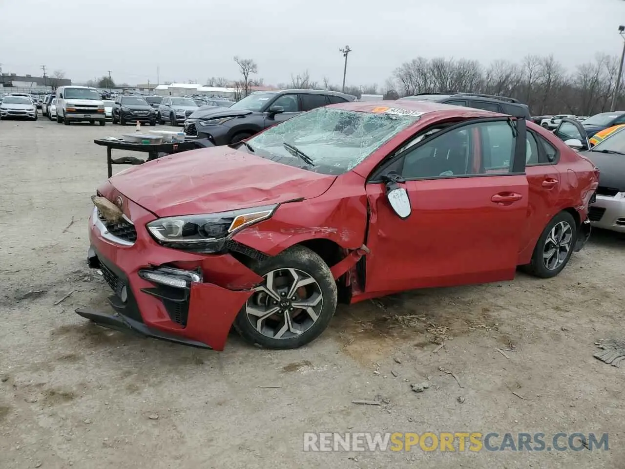 1 Photograph of a damaged car 3KPF24AD0ME361111 KIA FORTE 2021