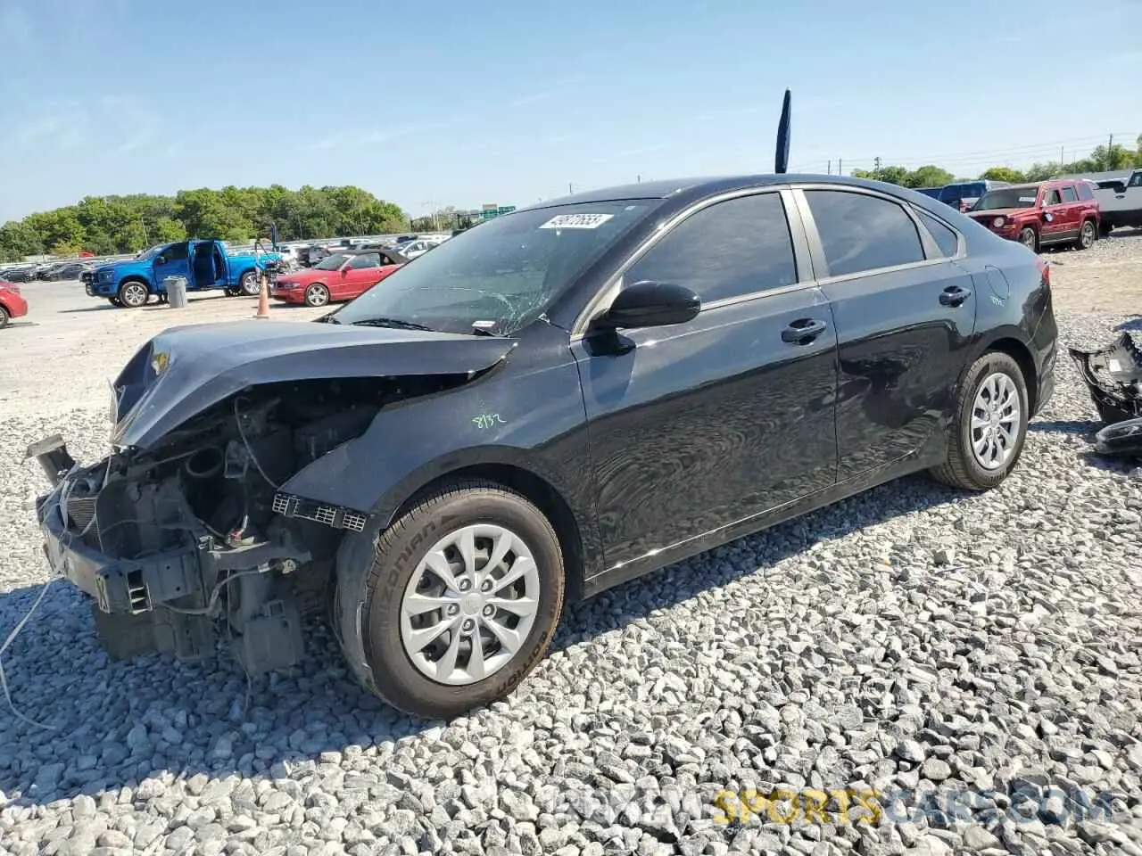 1 Photograph of a damaged car 3KPF24AD0ME374294 KIA FORTE 2021