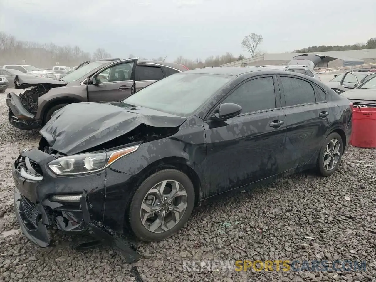 1 Photograph of a damaged car 3KPF24AD0ME382928 KIA FORTE 2021