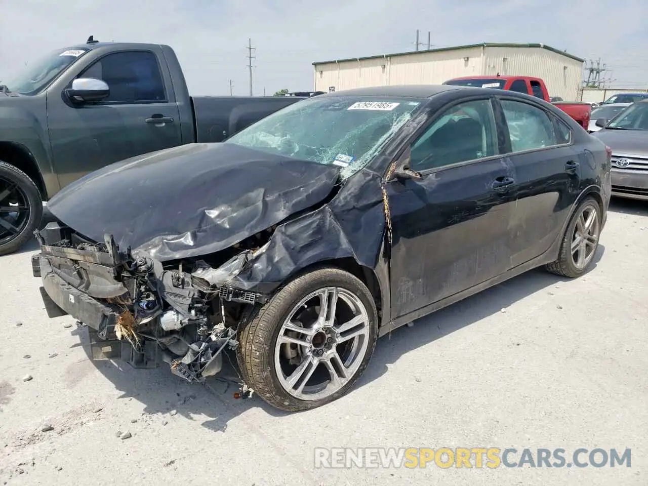 1 Photograph of a damaged car 3KPF24AD0ME407696 KIA FORTE 2021
