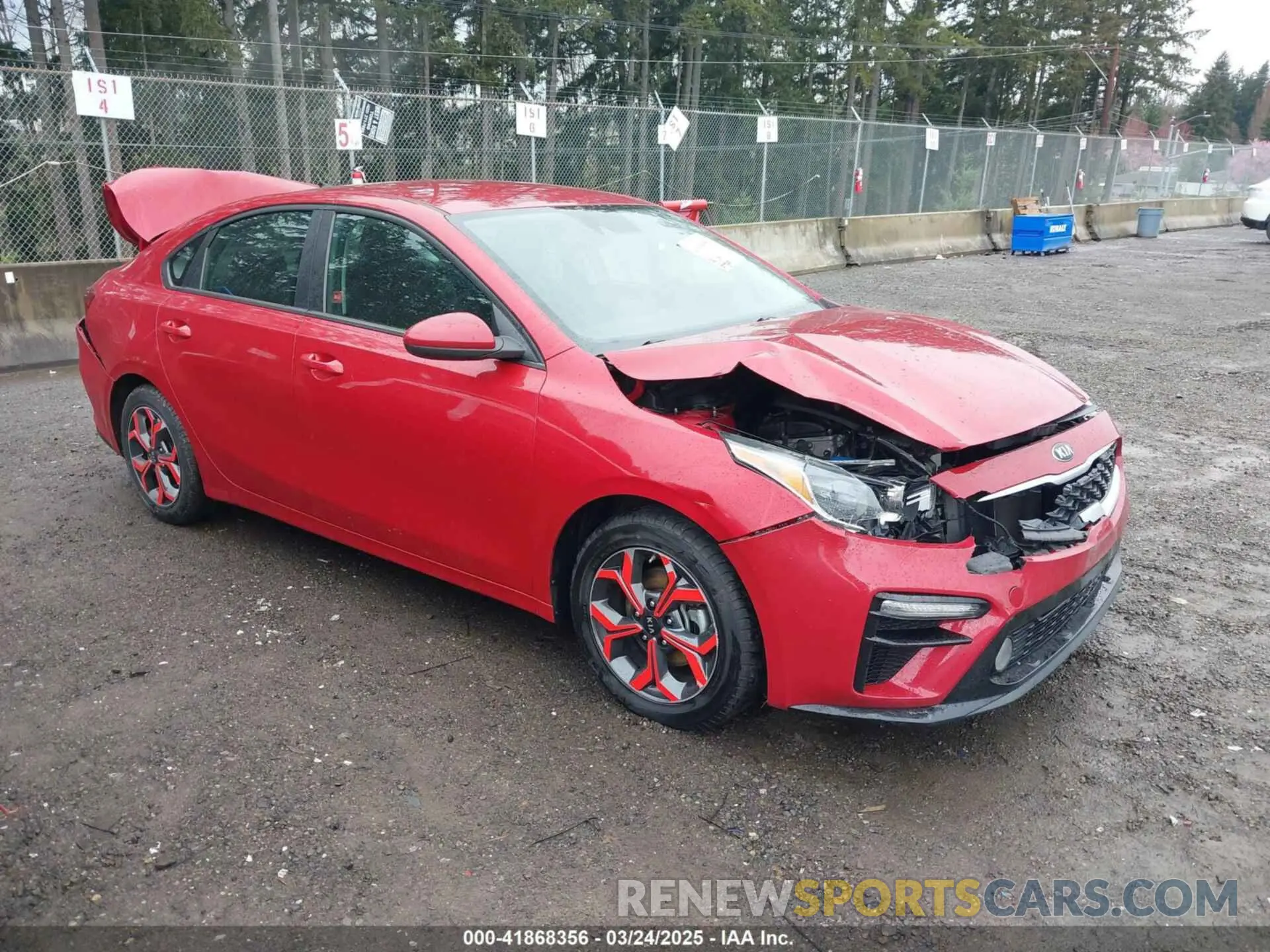 1 Photograph of a damaged car 3KPF24AD1ME268257 KIA FORTE 2021