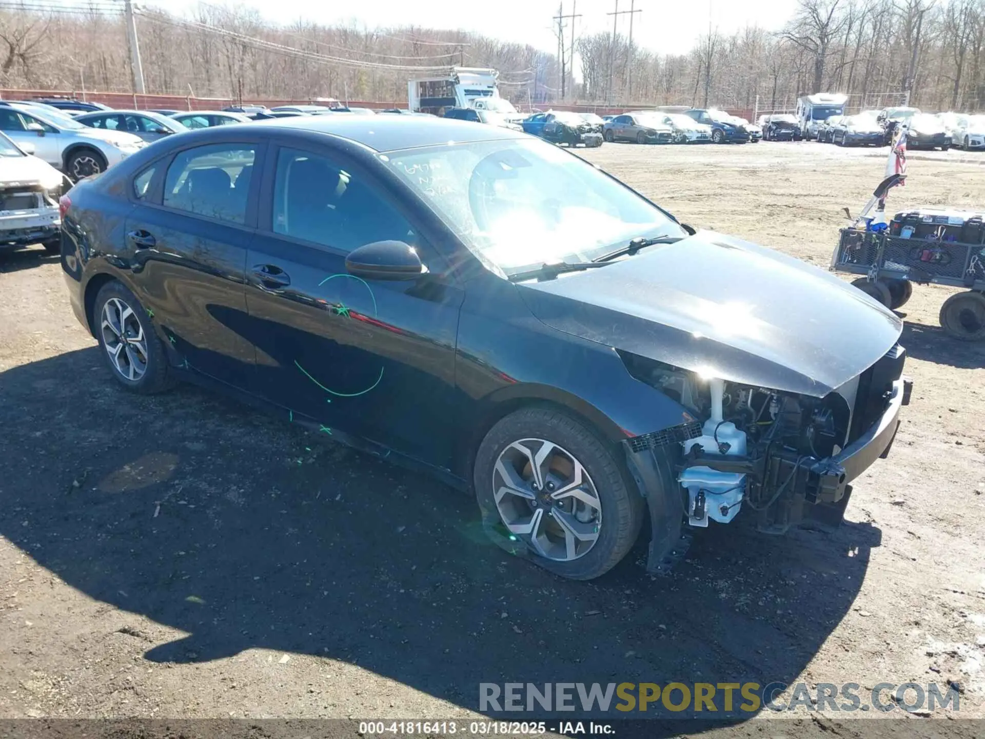 1 Photograph of a damaged car 3KPF24AD1ME326593 KIA FORTE 2021