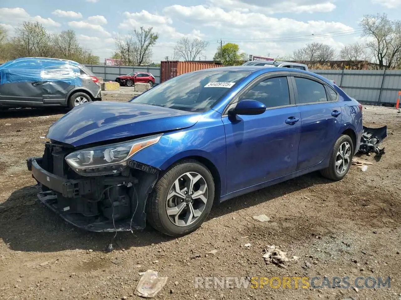 1 Photograph of a damaged car 3KPF24AD1ME381478 KIA FORTE 2021