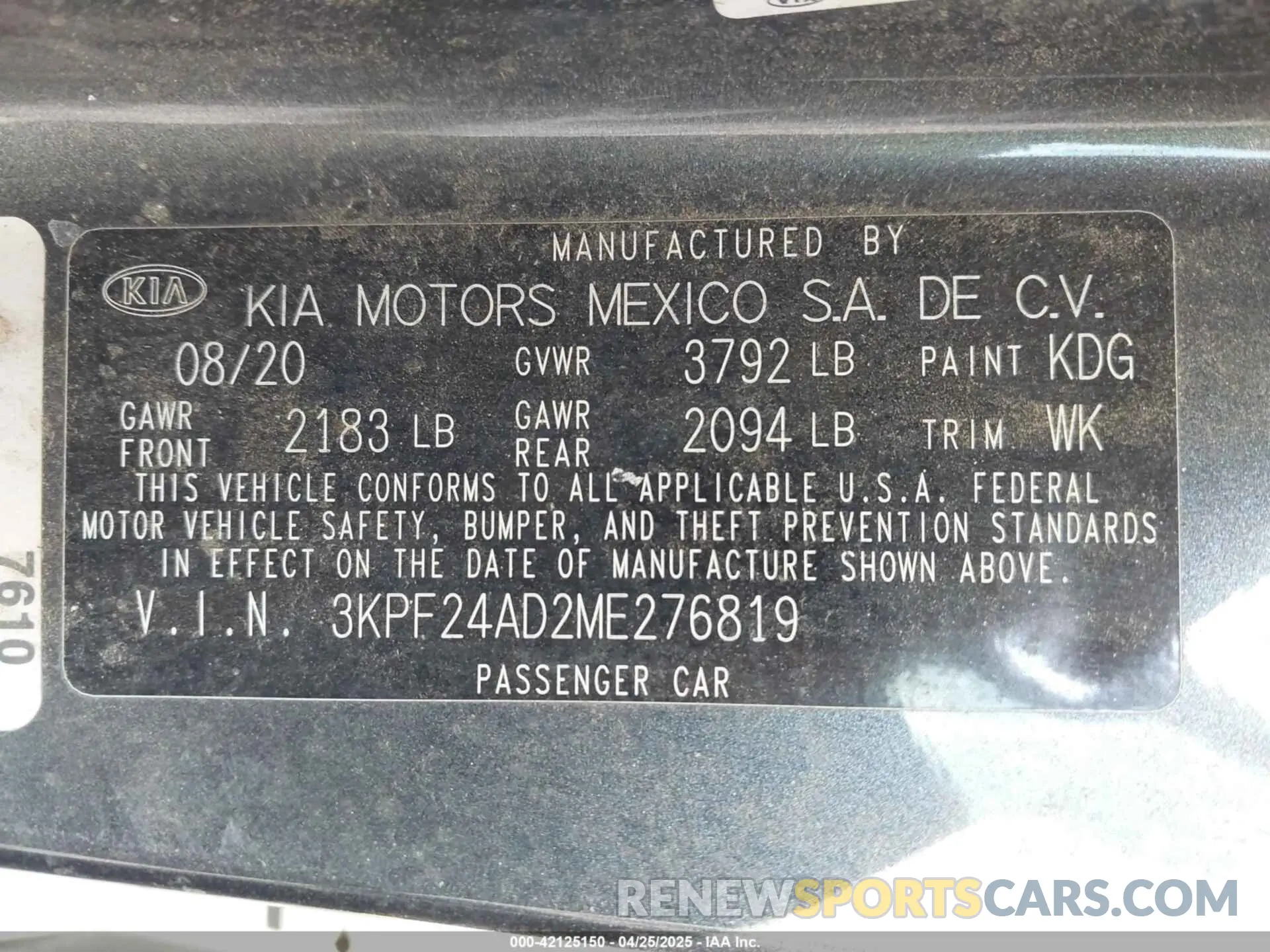 9 Photograph of a damaged car 3KPF24AD2ME276819 KIA FORTE 2021