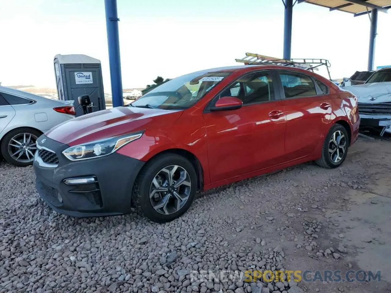 1 Photograph of a damaged car 3KPF24AD2ME306594 KIA FORTE 2021