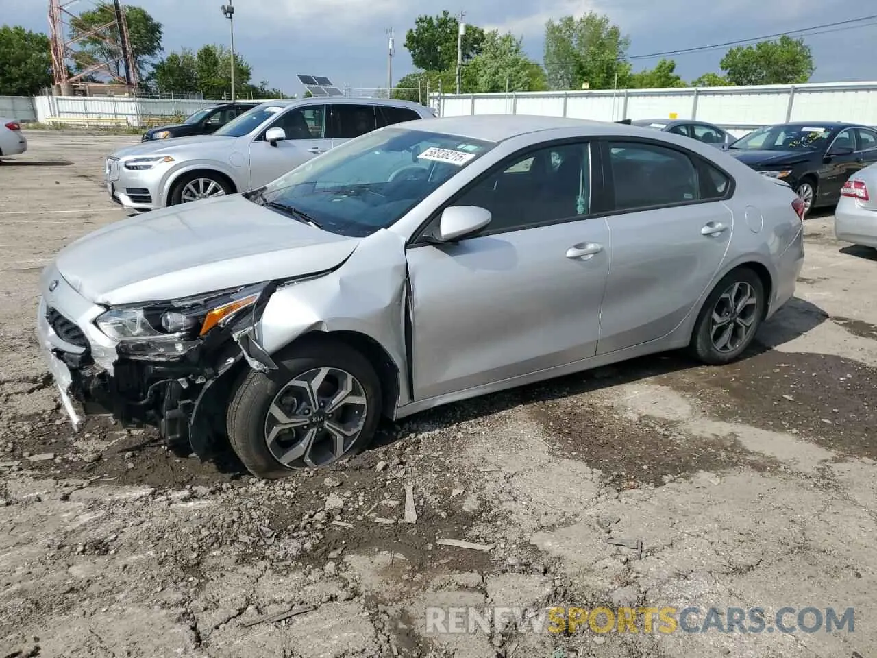 1 Photograph of a damaged car 3KPF24AD2ME310113 KIA FORTE 2021