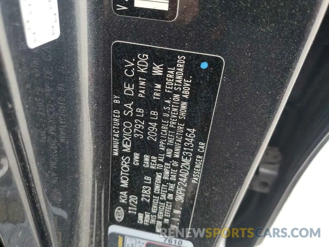 12 Photograph of a damaged car 3KPF24AD2ME313464 KIA FORTE 2021