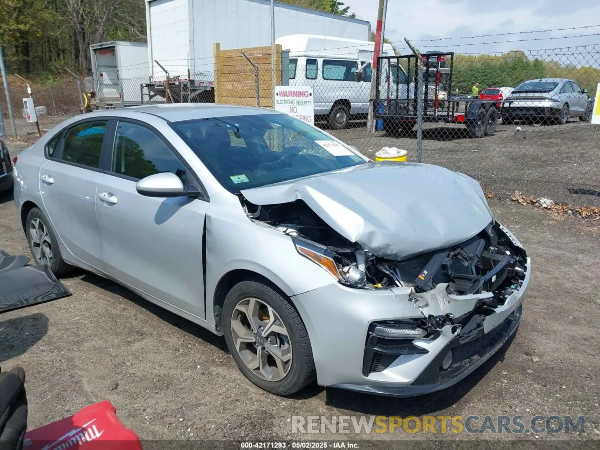 1 Photograph of a damaged car 3KPF24AD2ME333097 KIA FORTE 2021