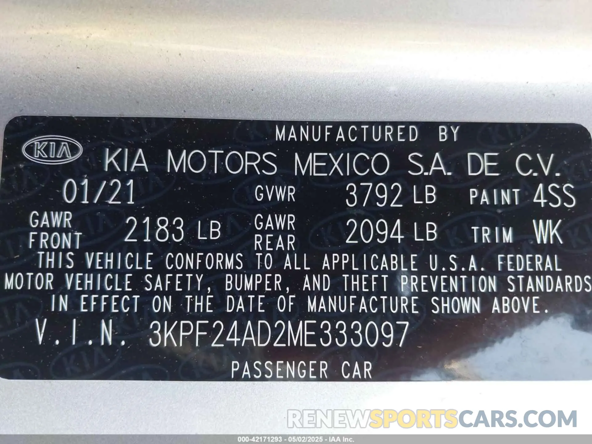 9 Photograph of a damaged car 3KPF24AD2ME333097 KIA FORTE 2021