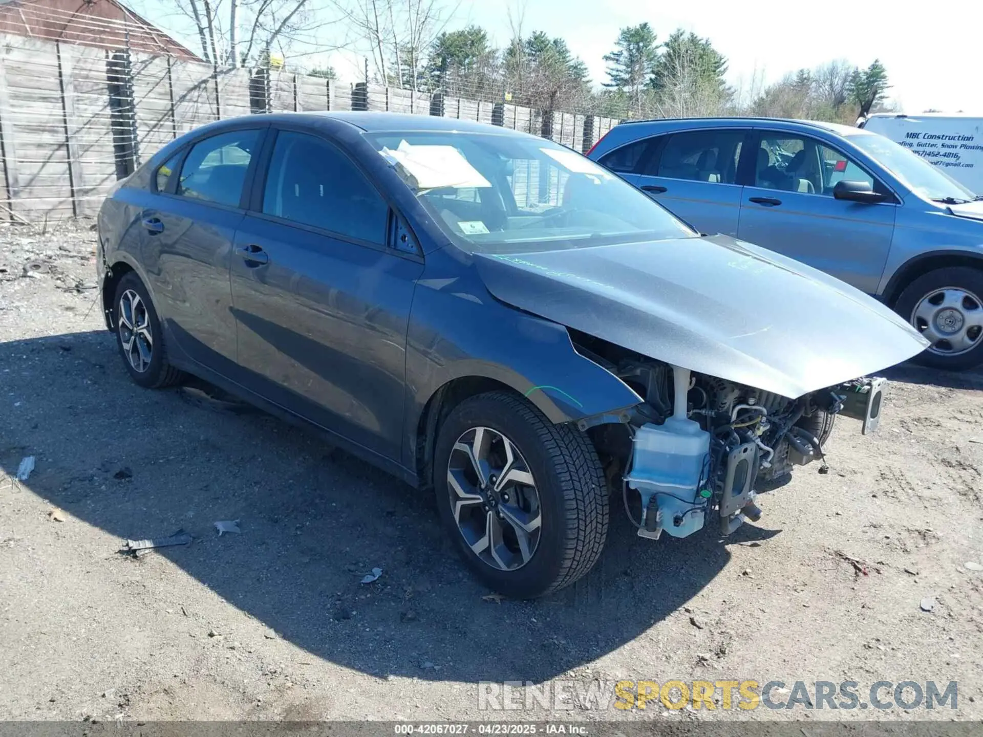 1 Photograph of a damaged car 3KPF24AD2ME334010 KIA FORTE 2021